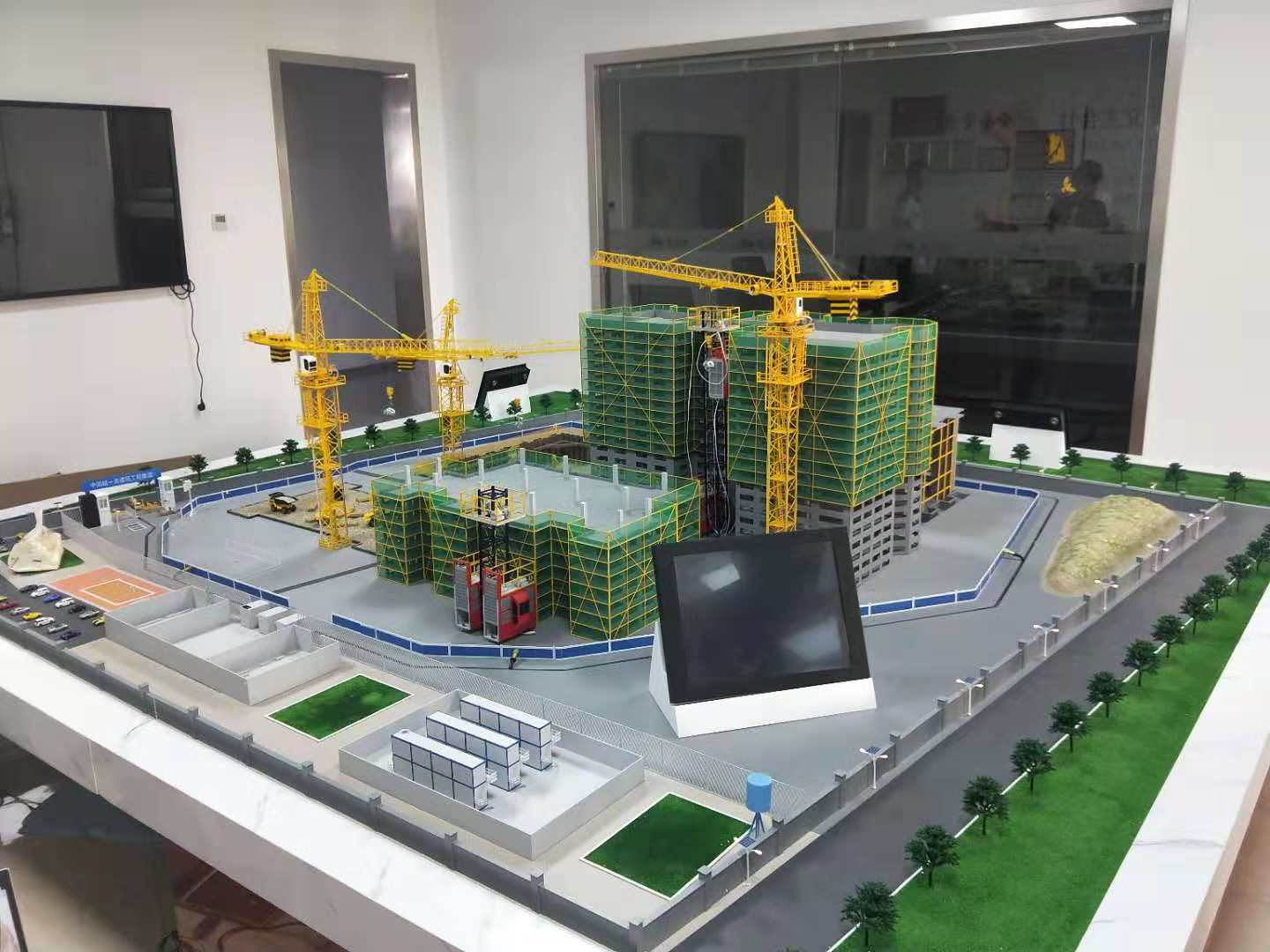 宝清县建筑施工场景模型